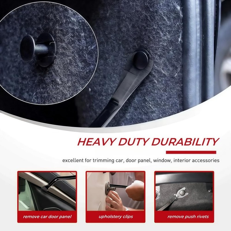 DXUANTING 3 Pcs Auto Clip Pliers Set&Fastener Remover Car Headlight