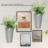 2PCS Iron Art Wall Planter Hanging Flowers Pot for Home