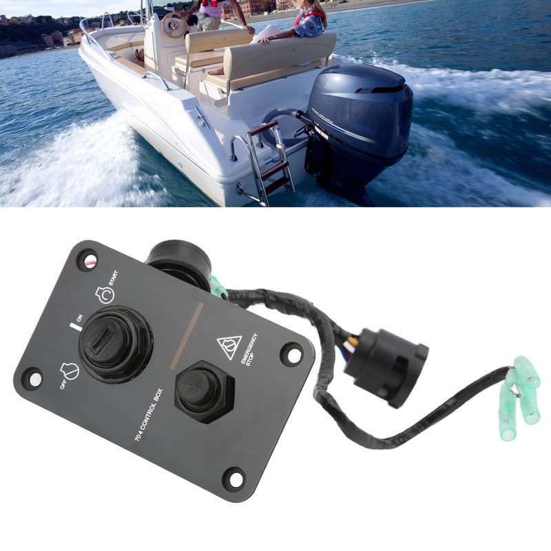 Outboard Engine Ignition Key Switch Panel Assembly 704‑82570‑08‑00 Replacement for