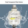 AD400 Transparent Air Compressor Filter 1/2in Oil Water Separator Automatic