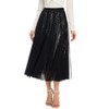 Dwirapal Sequin Long Tulle Skirt Layered Flowy Fairy Sparkle Party