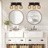A1A9 3-Light Farmhouse Vanity Light for Bathroom, Wood Wall Sconce