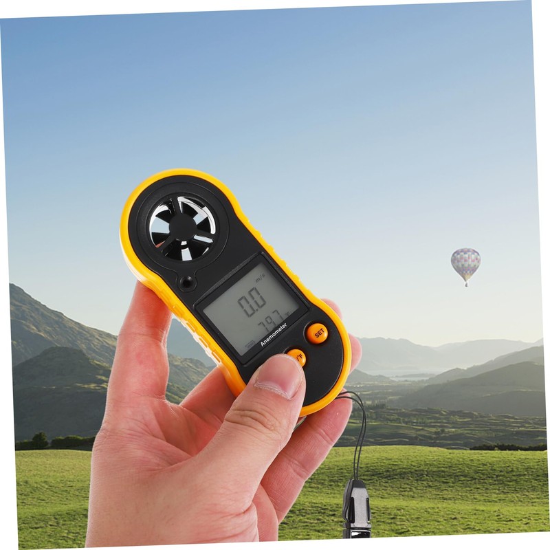 BESPORTBLE 1pc Handheld Digital Anemometer Air Flow with Backlight Compact