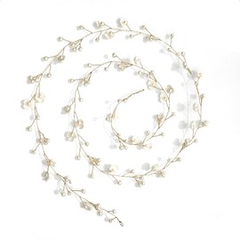 Headdress, Bride Headband, Pearl, Small Flowers, Hair Ornament, Cute, Fashionable, Garland, Weddings, Kimono, Coming-of-Age Ceremonies, Weddings, Receptions, Receptions, Photos, School Entrance Ceremonies, Coming-of-Age Ceremonies, 39.4 inches (100 cm)