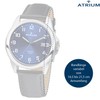 Atrium Mens Ultra Clear Silver Luminous Hands Date Quartz Watch