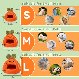 Acsist Rat Hammock, Hamster Bed,Sugar Glider House with Warm Fleece,Washable Hamster Hideout,Small Animal Houses & Habitats for Rat,Squirrels, Hedgehog(S)