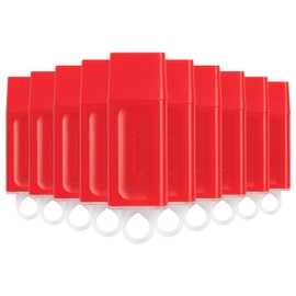 PSA COMPUTO Y PAPELERIA KIT10 Memoria USB Kingston DataTraveler Exodia, 64GB, USB 3.2, Rojo interfas Tipo A (KIT10KC-U2G64-7GR) Diseño Moderno con Tapa