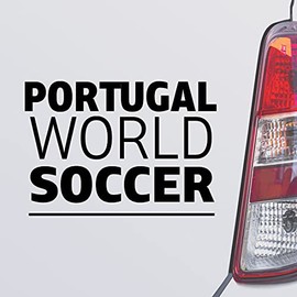 Custom Brother - Portugal World Soccer Black Color Car Laptop Wall Bumper Decal Sticker, DesN63