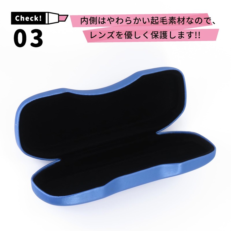 CHARMANT MT554 Eyeglass Case, Hard, Compact, Simple, Stylish, Cute, Thin,