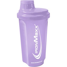 IronMaxx Eiweiß Shaker - Lavender 700ml | Proteinshaker mit Drehverschluss, Sieb & Mess-Skala | auslaufsicher, spülmaschinengeeignet & frei vom Weichmacher BPA & DEHP