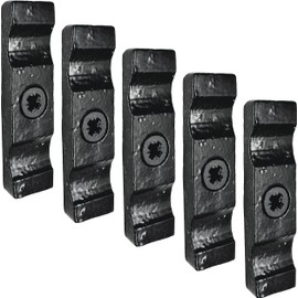 IRONTITE® 5Pc Black Turn Button Latch 50mm (2") Turn Buttons, Cupboard Latch, Turn Button Fastener Cabinet Latch, Screws Included, Internal Or External Use Turn Latch.