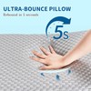 YOUR MOON Ultra Thin Memory Foam Pillows for Stomach Sleepers