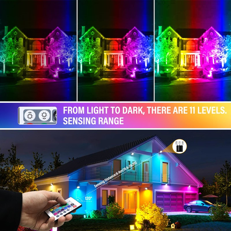 Willpower 100W 10000LM RGB LED Spotlight with Remote Control, LED