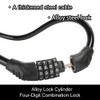 Bicycle lock, combination lock, bicycle 4-digit, pram lock, anti-theft, children's