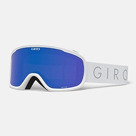 Giro Moxie Asian Fit Womens Snow Goggles - White Core Light Strap with Grey Cobalt/Yellow Lenses (2021)