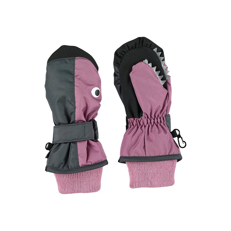 Sterntaler Unisex Children's Thumb, Knitted Cuff and Velcro Mittens, pink