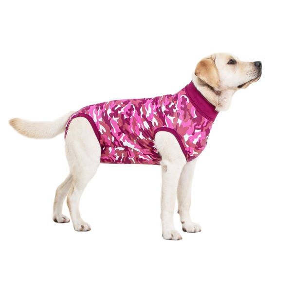 Suitical Recovery Suit Dog, Medium, Pink Camouflage
