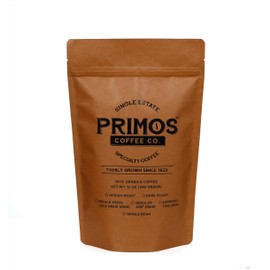 French Press Specialty Coffee, Coarse Ground, Primos Coffee Co (Medium Roast, 12 Oz)