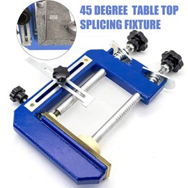 SDRTOP 2pcs 45 Degree Stone Mitre Clamp for Granite Marble Benchtop Angle Clamps System Countertop Seam Splicing Fixture Slab Install Tool