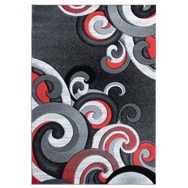 United Weavers of America Bristol Rhiannon Red Runner Rug, 2'7" x 7'4"