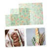 KOMBIUDA 3pcs Beeswax Food Wraps for Bowl Reusable Food Preservation