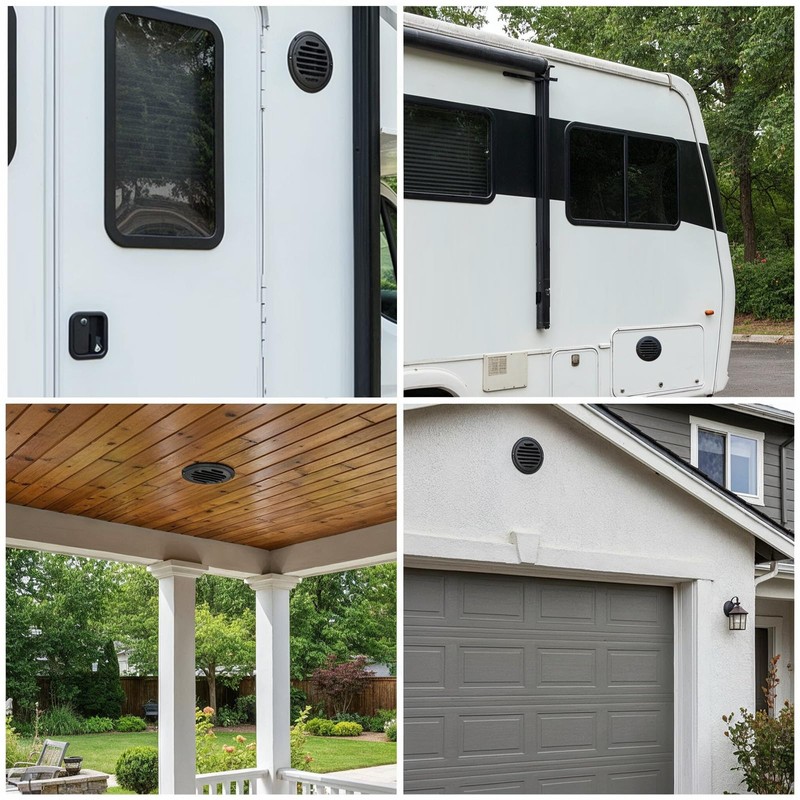 Soffit Vents Cover 4" Air Vent Round Vent Cover Exhaust