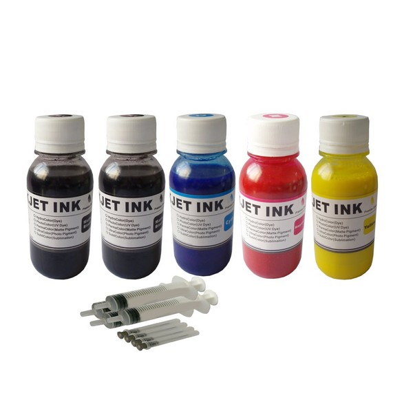 ND R@ 5x4oz Premium Water-Based Pigment Ink Refill kit for