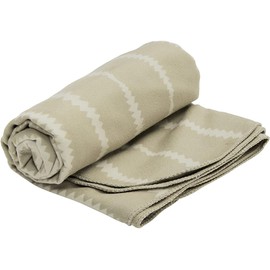 Sea to Summit - DryLite Towel Travel Towel M - Microfibre Towel - Super Soft & Velvety - Absorbent & Quick Drying - Hanger & Bag - Travel & Fitness - 50 x 100 cm - Desert Brown - 100 g