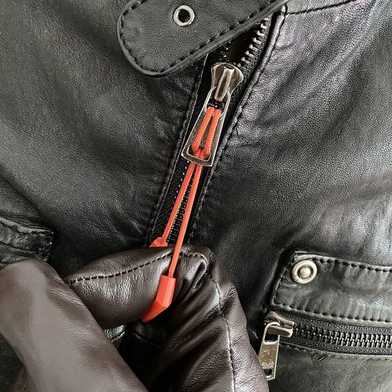 BJA U-Shaped Zipper Pull Durable TPU Tab with Long Rope