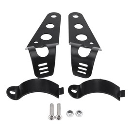 Headlight Mounting Bracket Kit, 35-43mm Motorcycle Headlight Mounting Bracket Fork Tube Clamp Kit (Black)
