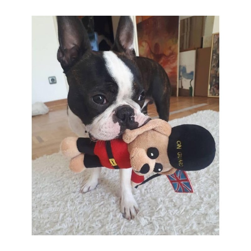 Pet London BRITISH GUARD DOG CHARACTER PLUSH TOY-UK SQUEAKY