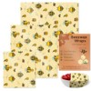 Reusable Beeswax Wraps For Food (3 Sizes S,M,L) Sustainable Food