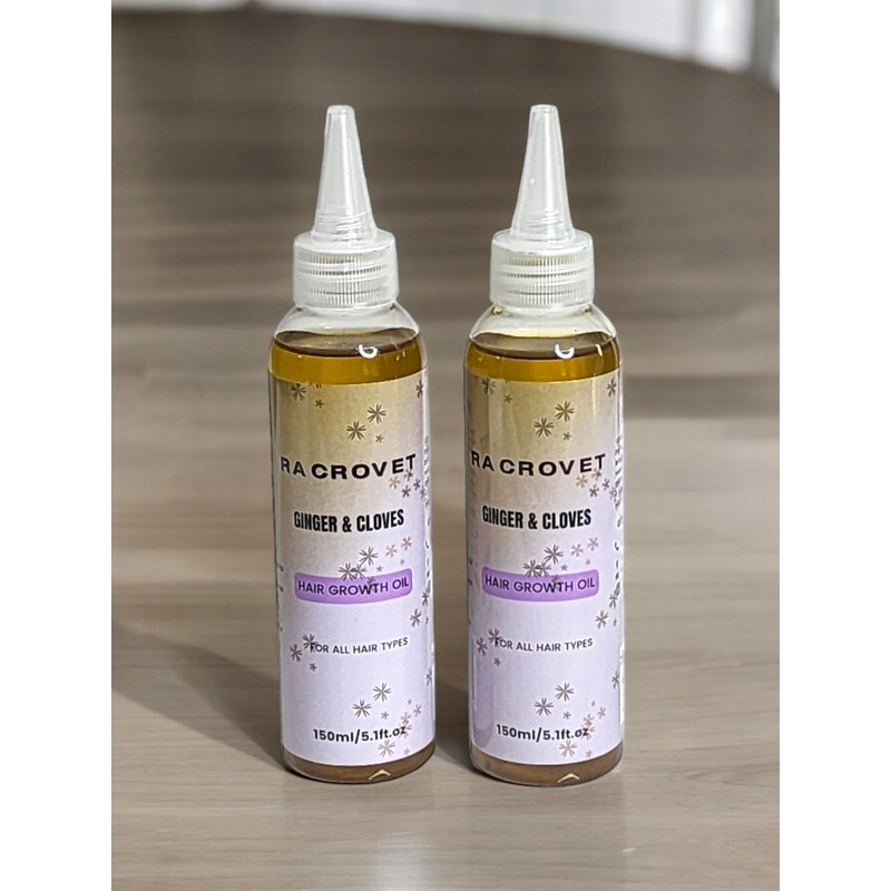 RACROVET Ginger & Cloves Hair Growth Oil for All Hair