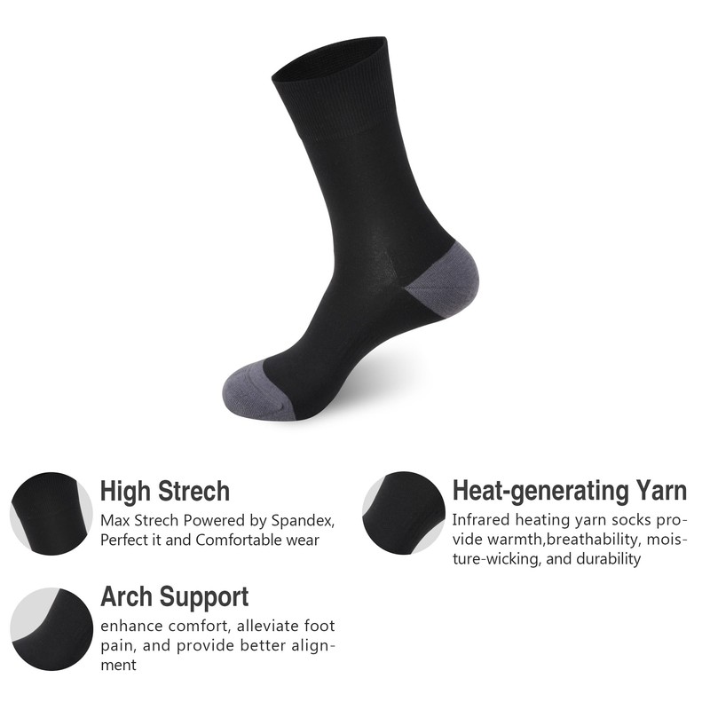 GKX Men's Self Heat Warm Crew Socks – Comfort &
