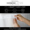 Hookless It's A Snap! 3-in-1 Shower Curtain With Waffle Fabric,