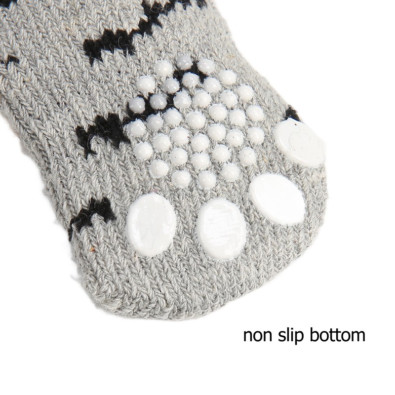 5 Pairs Christmas Dog Socks Cotton Scratch Resistant Prevent Slipping