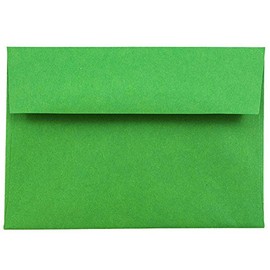 JAM PAPER #10 Business Colored Envelopes with Peel and Seal Closure - 4 1/8 x 9 1/2 - Green Recycled - 100/Pack