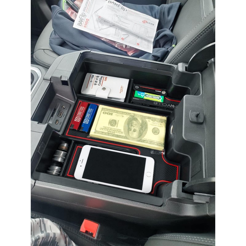 Full Size Center Console Organizer Tray Compatible with 2019-2022 Chevy