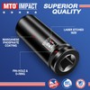 MTO 1/2" Drive 21mm Deep Impact Socket, 6-Point Metric Socket