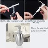 Soap Dispenser Lids Stainless Steel Lotion Dispenser Pumps Head Replacement