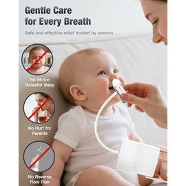 Aspirador nasal manual para bebés, extractor de mocos de silicona manual para recién nacidos y bebés, artículos esenciales para el registro de bebés.