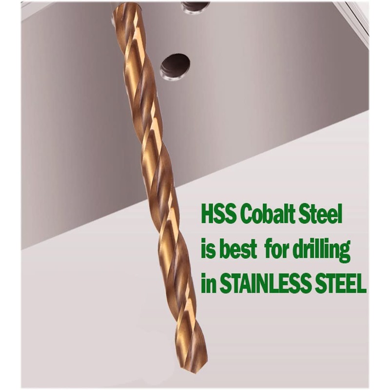 Hss Cobalt Drill Bit Set 1/4 in. x 12 in.