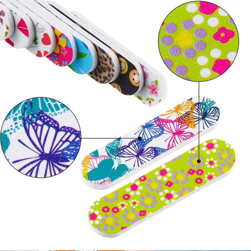 100 Pz Lima Pulidor Lija D 10cm Decorada Uso Rudo