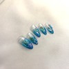 [Renewal Discount] Blue Ice Stone Gorgeous Nails Yeonglong Nails Summer