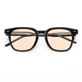 Feisedy B1121 Men's Sunglasses, Polarized Light Color, UV400, UV Protection, Wellington, Korea, Fashion, Acetate Material, Date, Mega, Fishing, Driving, Bike, Women's Sunglasses, Large Size, orange