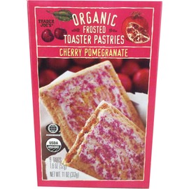 Trader Joe's Organic Cherry Pomegranate Frosted Toaster Pastries, 11 Oz