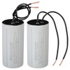 PATIKIL CBB60 40uF Running Capacitor,2pcs AC 450V 2 Wires 50/60Hz