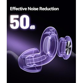 Ear Plugs for Sleeping 50dB Earplugs Noise Cancelling Ear Plugs for Noise Reduction Concerts Soft Reusable Silicone Earplugs for Snoring Side Sleepers Shooting Airplanes with 7 Eartips Case