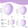 Balloons Purple, Pack of 84 Balloons Birthday Garland Set of