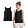 Auranso Girls Tank Tops Racerback Sleeveless UPF 50+ Quick Dry